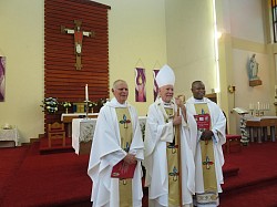 60th Anniversary, with Archbishop Nolan, Fr Joe Uwah and Fr Joe McAuley